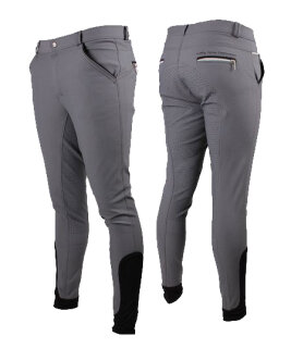 QHP Herren Reithose Jason grau