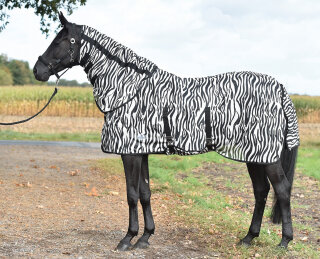 BUSSE PADDOCK-Fliegendecke ZEBRA, mit Bauchlatz u. Halsteil