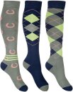 HKM Kniestrümpfe Cardiff 3-er Pack 30--34
