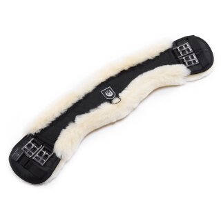 Christ Mondsattelgurt Lammfell schwarz 50 cm