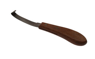 Sagimex Hufmesser mit Holzgriff linkshändig