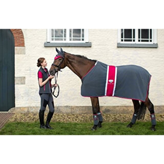 Euroriding Abschwitzdecke Diamonds graphit 135 cm